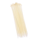 500 PCS Weather Resistant Zip Tie Nylon Cable Cord Strap Nail Screw 4*250mm