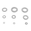 360 Pieces M2 M2.5 M3 M4 M5 M6 M8 M10 Steel Round Flat Washer For Bolt Screws