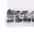 360 Pieces M2 M2.5 M3 M4 M5 M6 M8 M10 Steel Round Flat Washer For Bolt Screws