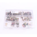 Rivet Nut Threaded Flat Head Insert Nutsert M3 M4 M5 M6 M8 M10 M12 Assortment Kit Zinc Plated Stainless Steel,130pcs