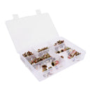 Rivet Nut Threaded Flat Head Insert Nutsert M3 M4 M5 M6 M8 M10 M12 Assortment Kit Zinc Plated Stainless Steel,130pcs