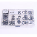 Metric 304 Stainless Steel Nylon Lock Nuts Assortment M3 M4 M5 M6 M8 M10 M12