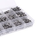 Stainless Steel Hex Socket Button Head Bolts Screws Nuts Assortment Kit Box-M3 M4 M5