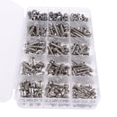 Stainless Steel Pan Head Bolt Screw Hex Nuts Washers Assortment Kit M3 M4 M5
