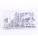 6# 8# 10# 12# Flat Round Head Phillips Tapping Screws Bolts Assortment Kit