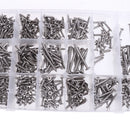 6# 8# 10# 12# Flat Round Head Phillips Tapping Screws Bolts Assortment Kit