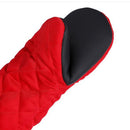 Oven Mitts Kitchen Baking Gloves Silicone Bottom Criss-cross Long