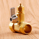 3-Way Brass Adapter Cross Air Hose Quick Connect Manifold 1/4
