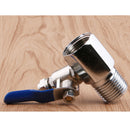 Purifier Feed Tee Stainless Steel and Zinc Alloy 1/2 inch to 1/4 inch Pipe