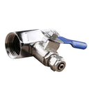 Purifier Feed Tee Stainless Steel and Zinc Alloy 1/2 inch to 1/4 inch Pipe