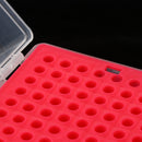 Lab Rectangular 96 Positions Laboratory 200UL Pipette Pipettor Tip Box -Red