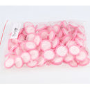 100 Pieces Scientific Disposable 25mm Lab Driven Filters Membrane 0.22um, Pink