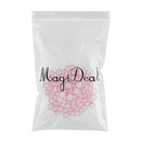 100 Pieces Scientific Disposable 25mm Lab Driven Filters Membrane 0.22um, Pink