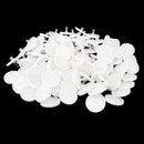100 Pieces Scientific Disposable 25mm Lab Driven Filters Membrane 0.45um, White