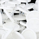 100 Pieces Scientific Disposable 25mm Lab Driven Filters Membrane 0.45um, White