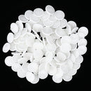 100 Pieces Scientific Disposable 25mm Lab Driven Filters Membrane 0.45um, White