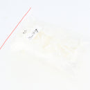 100 Pieces Scientific Disposable 25mm Lab Driven Filters Membrane 0.45um, White