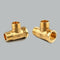 1/2" // 3 Way Brass Male Male Female Tee Fitting Pipe Connector T-Junction - Thickened Wall - High and Low Temperature Resistant
