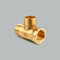 1/2" // 3 Way Brass Male Male Female Tee Fitting Pipe Connector T-Junction - Thickened Wall - High and Low Temperature Resistant