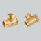 1/2'' // 3 Way Brass Female Male Female Tee Fitting Pipe Connector T-Junction - Thickened Wall - High and Low Temperature Resistant