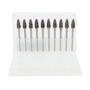 10x Tungsten Carbide Rotary File Cutting Bur Tool 6mm Drill Die Grinder Bits