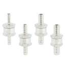 6mm/0.24inch Fuel Non Return One Way Check Valve Petrol Diesel Aluminium High Quality Material