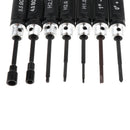 7 Pieces Steel Screwdriver Set RC Tool Kit for RC Model Car Helicopter Black (1.5mm, 2mm, 2.5mm, 3mm, 4mm, 5.5mm)