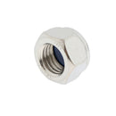 M16 Lock Nut 50 Pieces Stainless Steel Finish Hex With Nylon Insert