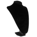 Black Velvet Necklace Display Busts / Mannequin Jewelry Display Stand, Holder - 36Ã—26cm