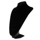 Black Velvet Necklace Display Busts / Mannequin Jewelry Display Stand, Holder - 36Ã—26cm