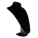Black Velvet Necklace Display Busts / Mannequin Jewelry Display Stand, Holder - 36Ã—26cm