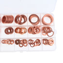 150 Pcs Copper Sealing Flat Washer Set Seal Kit Automotive Repairing