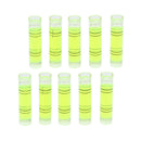 10pcs Acrylic Tube Bubble Spirit Level Vial Measuring Instrument Cylindrical