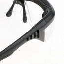 PPE Safety Protective Clear Goggles Glasses Unisex Chemical Resistant Black