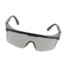 PPE Safety Protective Goggle Glasses Unisex Chemical Resistant Grey Lens, Black Frame