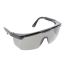 PPE Safety Protective Goggle Glasses Unisex Chemical Resistant Grey Lens, Black Frame