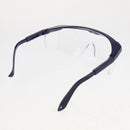 Adjustable Safety Protective PPE Glasses Goggles, Clear Lens, Blue Frame