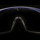 Adjustable Safety Protective PPE Glasses Goggles, Clear Lens, Blue Frame
