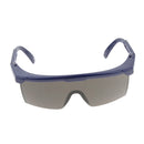 Adjustable Safety Protective PPE Glasses Goggles, Grey Lens, Blue Frame