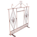 Modern Style Wire Mesh Bronze Metal Jewelry Necklace Earrings Display / Storage Stand