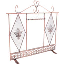 Modern Style Wire Mesh Bronze Metal Jewelry Necklace Earrings Display / Storage Stand
