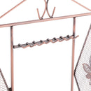 Modern Style Wire Mesh Bronze Metal Jewelry Necklace Earrings Display / Storage Stand