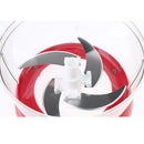 Efficient Manual Food Processor Choppers Mincer by Crank Handle, Red