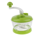 Efficient Manual Food Processor Choppers Mincer by Crank Handle Green