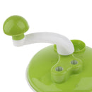 Efficient Manual Food Processor Choppers Mincer by Crank Handle Green