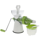 Handle Juicer Juice Extractor Cold Press, mix ice cream with any kind of fruits or vegetables into a blend, White
