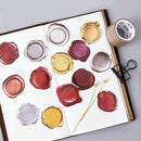 90 Pieces Decorative Sealing Wax Sticker, DIY Envelope Seal Sticker Label for Wedding Party Gift Packaging