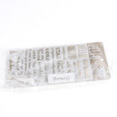 4 Pieces DIY Decorative Stickers Adhesive Sticker for Planner Diary Gold PVC