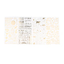 4 Pieces DIY Decorative Stickers Adhesive Sticker for Planner Diary Gold PVC
