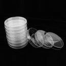 10 Sets Petri Dishes Plastic Sterile Cell Tissue Culture Dishes with Lids 60mm